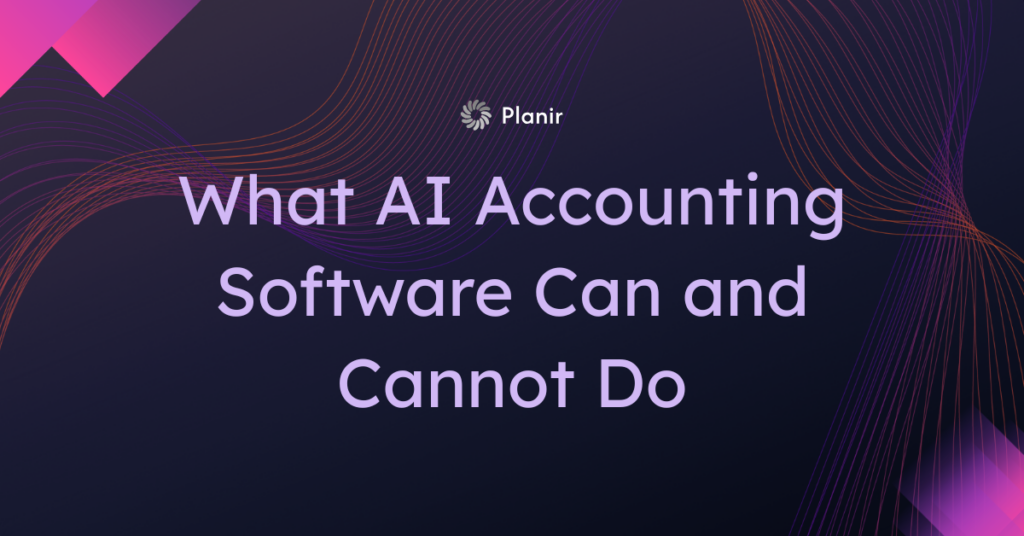 Featured image for an article explaining what AI accounting software can and cannot do in modern accounting workflows.