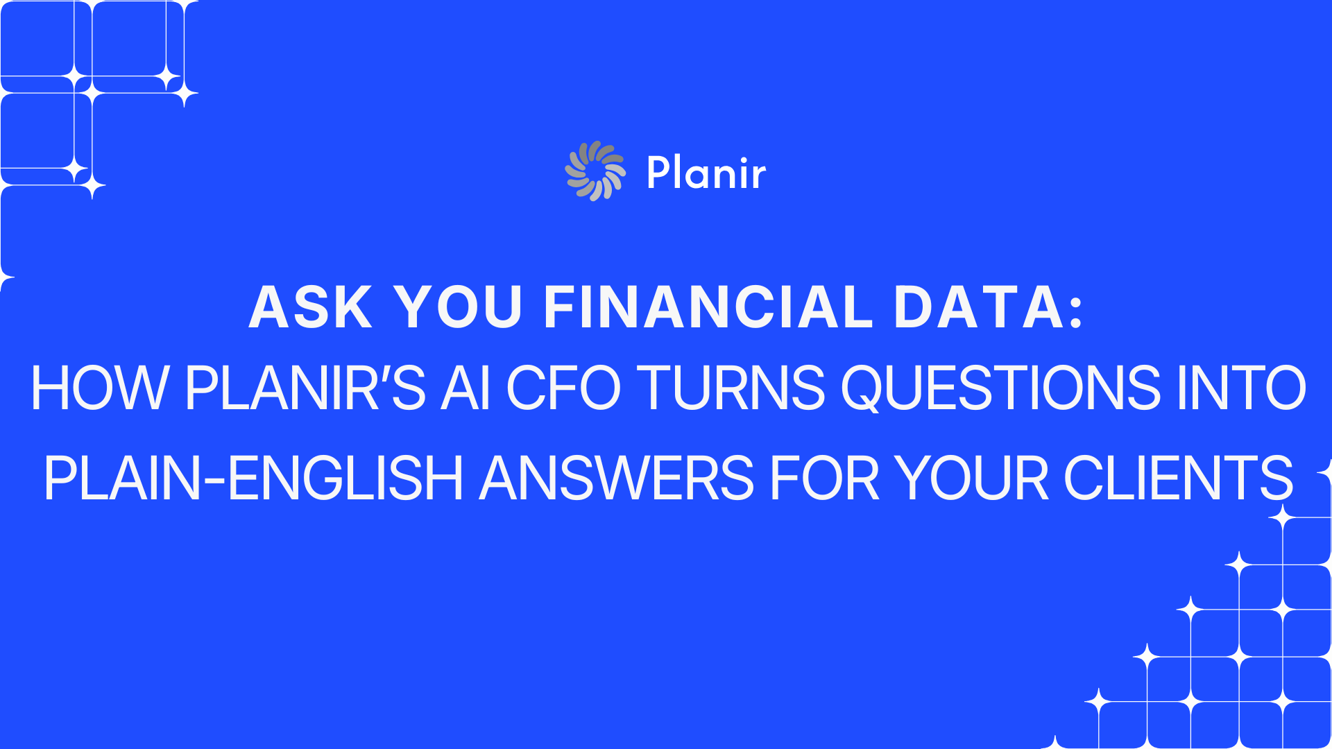 Illustration showing AI accounting software for advisory answering financial questions in plain English